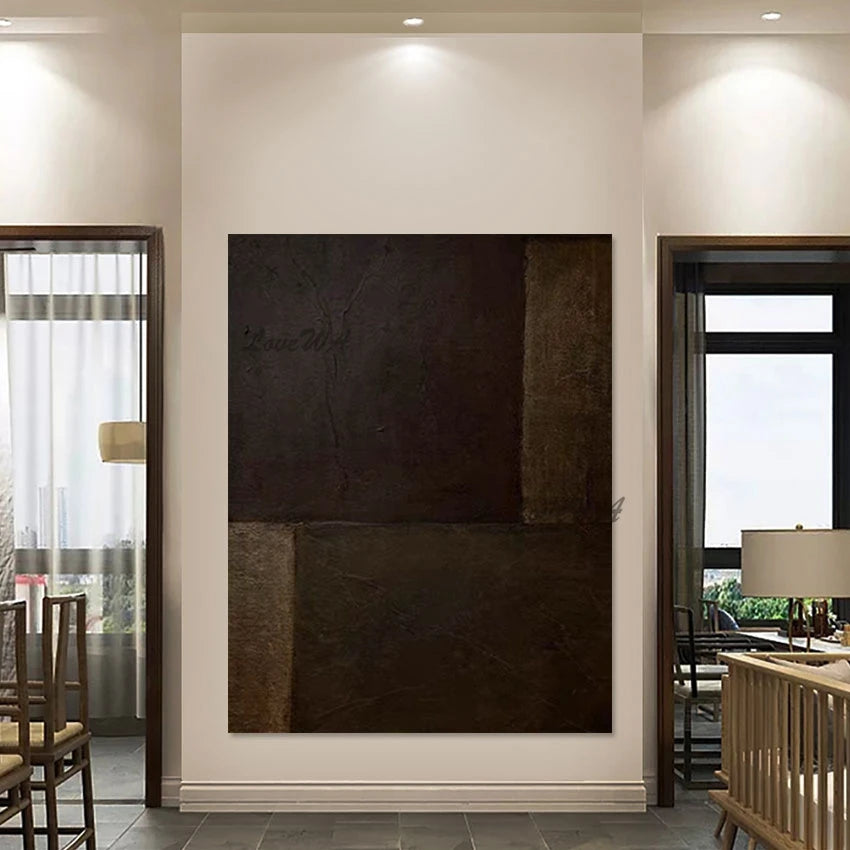 Outdoor Wall Art, Abstract Oil Painting, Frameless Living Room Decoration, Linen Canvas Artwork Designer Pictures, Wholesale